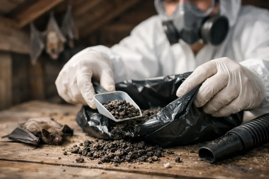 How to Remove Bat Droppings Safely
