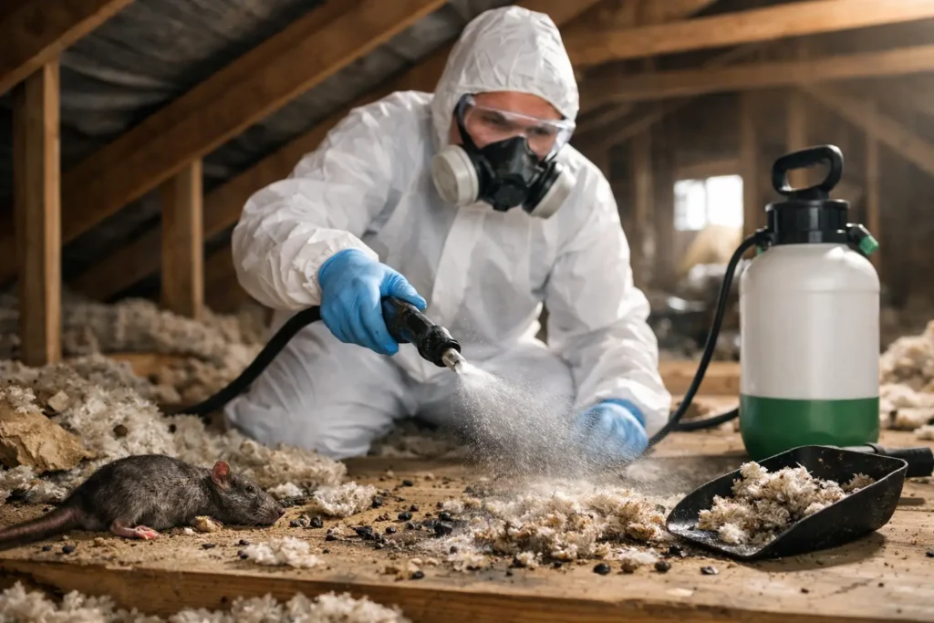 How to Sanitize Attic After Rodent Infestation