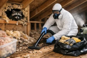 Cleanup After Raccoon Attic Damage Done Right